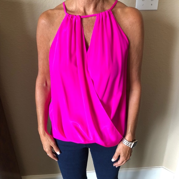 Amanda Uprichard Tops - Amanda Uprichard Pink Silk Blouse- worn once!